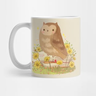 Owl and books Mug